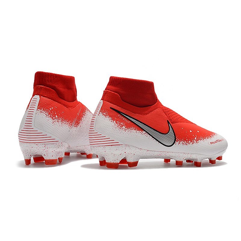 Nike Phantom VSN Elite DF FG Červené Bílý stříbrný